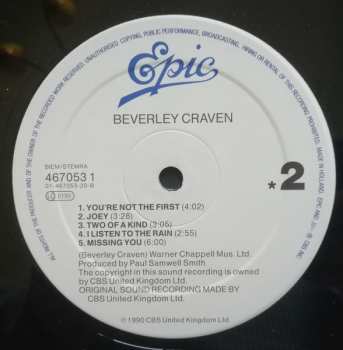 LP Beverley Craven: Beverley Craven.