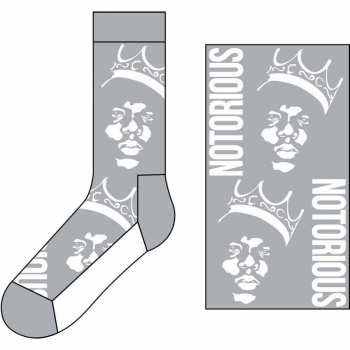 Merch Biggie Smalls: Chaussettes à la cheville Crown Monochrome
