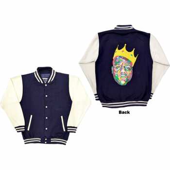 Marchandises Biggie Smalls: Biggie Smalls Unisex Varsity Jacket: Crown (back Print) (small) S