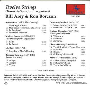 CD Bill Arey: Twelve Strings (Transcriptions For Two Guitars)