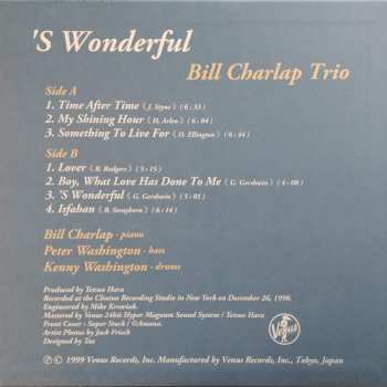 LP Bill Charlap Trio: 'S Wonderful LTD
