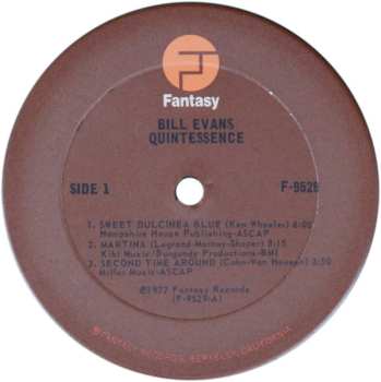 LP Bill Evans: Quintessence