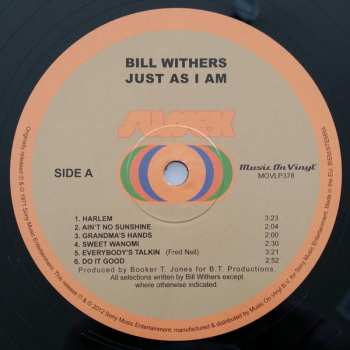LP Bill Withers: Just As I Am