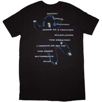 Marchandises Billie Eilish: Billie Eilish Ladies T-shirt Dress: Hmhas Tracklist (black) (back Print) (small) S