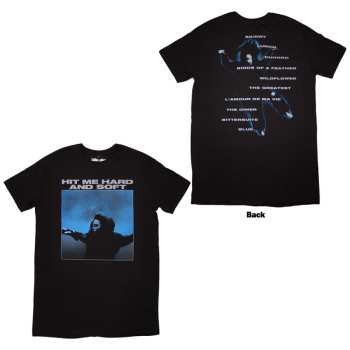 Marchandises Billie Eilish: Billie Eilish Ladies T-shirt Dress: Hmhas Tracklist (black) (back Print) (small) S