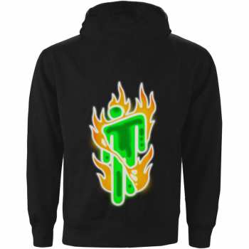 Marchandises Billie Eilish: Mikina Airbrush Flames Blohsh  S