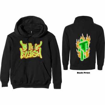 Marchandises Billie Eilish: Mikina Airbrush Flames Blohsh  S
