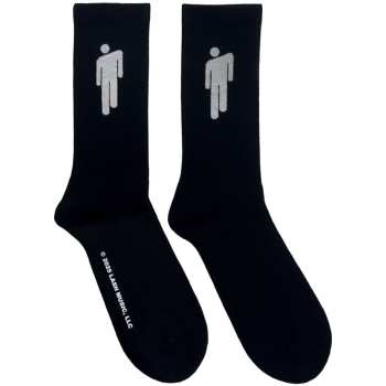 Marchandises Billie Eilish: Billie Eilish Unisex Terry Socks: White Blohsh (black) (uk Size 7 - 11) 42 - 47