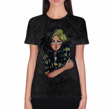 Marchandises Billie Eilish: Tričko Anime Billie  S