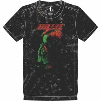 Marchandises Billie Eilish: Billie Eilish Unisex T-shirt: Hands Face (wash Collection) (small) S