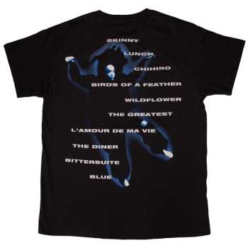 Marchandises Billie Eilish: Billie Eilish Unisex T-shirt: Hit Me Hard And Soft Tracklist (back Print) (small) S