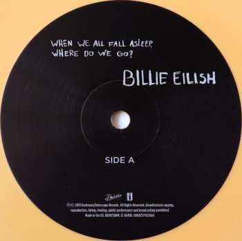 LP Billie Eilish: When We All Fall Asleep, Where Do We Go? CLR