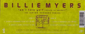 LP Billie Myers: Am I Here Yet? (Return To Sender) The Junior Vasquez Remixes