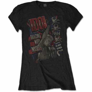 Merch Billy Idol: Femmes T-shirt Dancing With Myself 