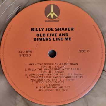 LP Billy Joe Shaver: Old Five And Dimers Like Me CLR