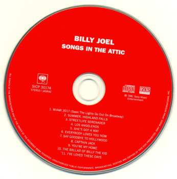 CD Billy Joel: Songs In The Attic
