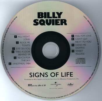 CD Billy Squier: Signs Of Life
