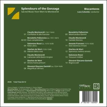 CD Biscantores: Splendours Of Gonzaga - Sacred Music From Wert To Monteverdi