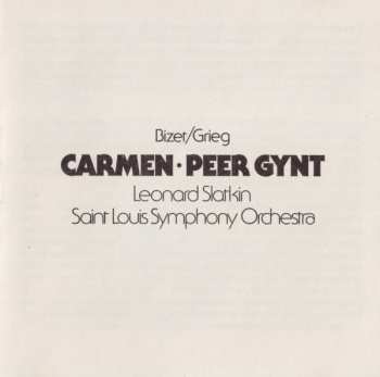 CD Edvard Grieg: Carmen Suite - Peer Gynt Suite