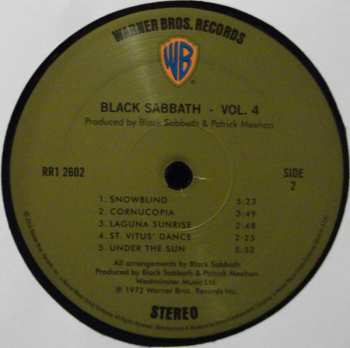 LP Black Sabbath: Black Sabbath Vol 4