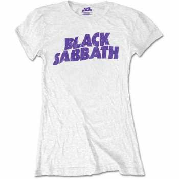 Merch Black Sabbath: Femmes T-shirt Wavy Logo Black Sabbath Vintage 
