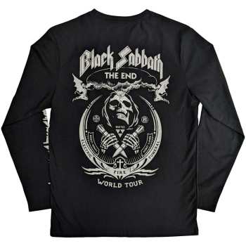 Marchandises Black Sabbath: Black Sabbath Unisex Long Sleeve T-shirt: The End Mushroom Cloud (back & Sleeve Print) (small) S
