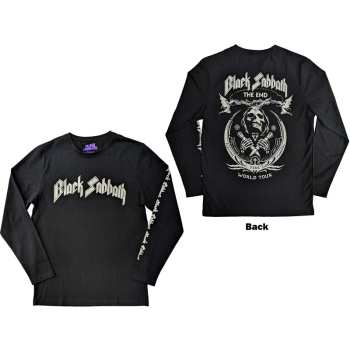Marchandises Black Sabbath: Black Sabbath Unisex Long Sleeve T-shirt: The End Mushroom Cloud (back & Sleeve Print) (small) S