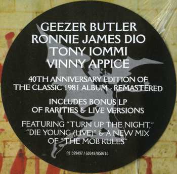 2LP Black Sabbath: Mob Rules DLX | LTD