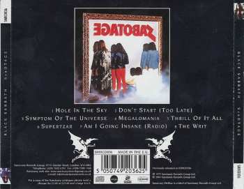 CD Black Sabbath: Sabotage