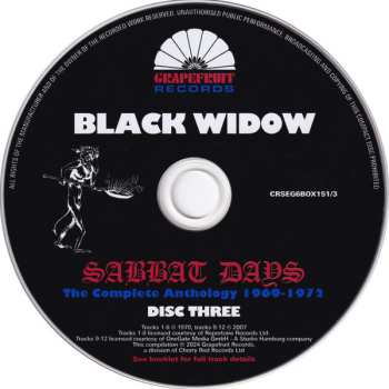 6CD/Coffret Black Widow: Sabbat Days (The Complete Anthology 1969-1972)