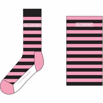 Merch BLACKPINK: Chaussettes à la cheville Stripes & Logo Blackpink