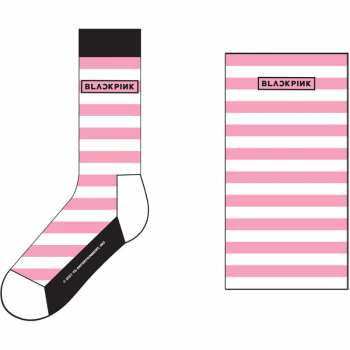 Marchandises BLACKPINK: Kotníkové Ponožky Stripes & Logo Blackpink 42 - 47