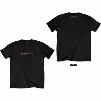 Marchandises BLACKPINK: Blackpink Unisex T-shirt: Born Pink (back Print) (small) S