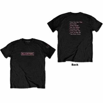 Marchandises BLACKPINK: Tričko The Album Track List  S
