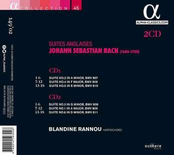2CD Johann Sebastian Bach: Suites Anglaises