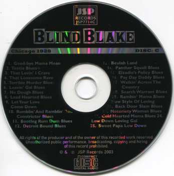 5CD/Coffret Blind Blake: All The Published Sides