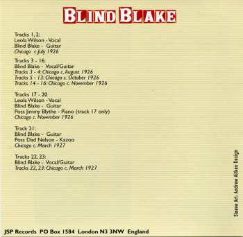 5CD/Coffret Blind Blake: All The Published Sides
