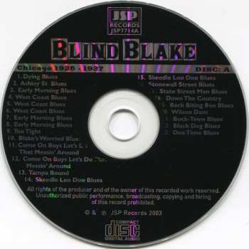 5CD/Coffret Blind Blake: All The Published Sides