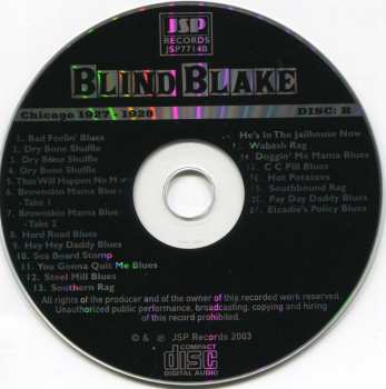 5CD/Coffret Blind Blake: All The Published Sides