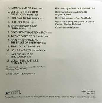 CD Blind Gary Davis: Harlem Street Singer