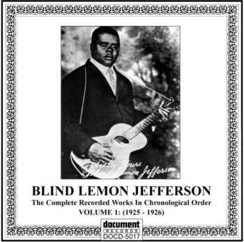 CD Blind Lemon Jefferson: Complete Recorded Works In Chronological Order: Volume 1 (1925-1926)