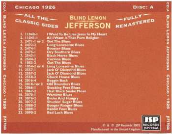 4CD/Coffret Blind Lemon Jefferson: The Complete 94 Classic Sides Remastered