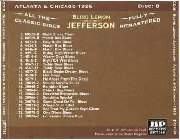 4CD/Coffret Blind Lemon Jefferson: The Complete 94 Classic Sides Remastered