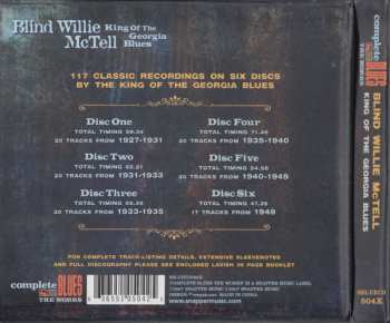 6CD/Coffret Blind Willie McTell: King Of The Georgia Blues