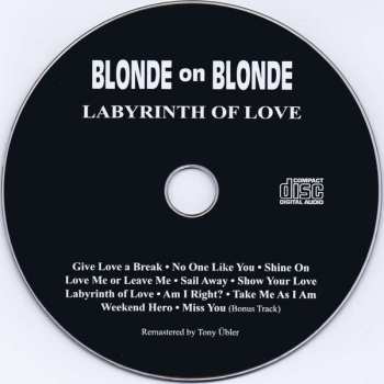 CD Blonde On Blonde: Labyrinth Of Love