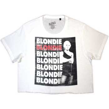 Merch Blondie: Femmes Crop Top Stacked Logo Blondie