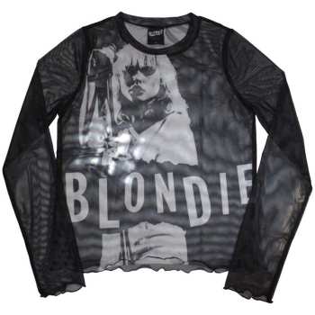 Merch Blondie: Femmes Long Sleeve T-shirt Mic Stand
