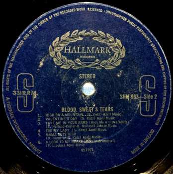 LP Blood, Sweat And Tears: Blood, Sweat & Tears