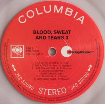 LP Blood, Sweat And Tears: Blood, Sweat And Tears 3 CLR | LTD