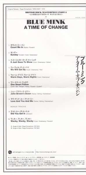 CD Blue Mink: A Time Of Change LTD